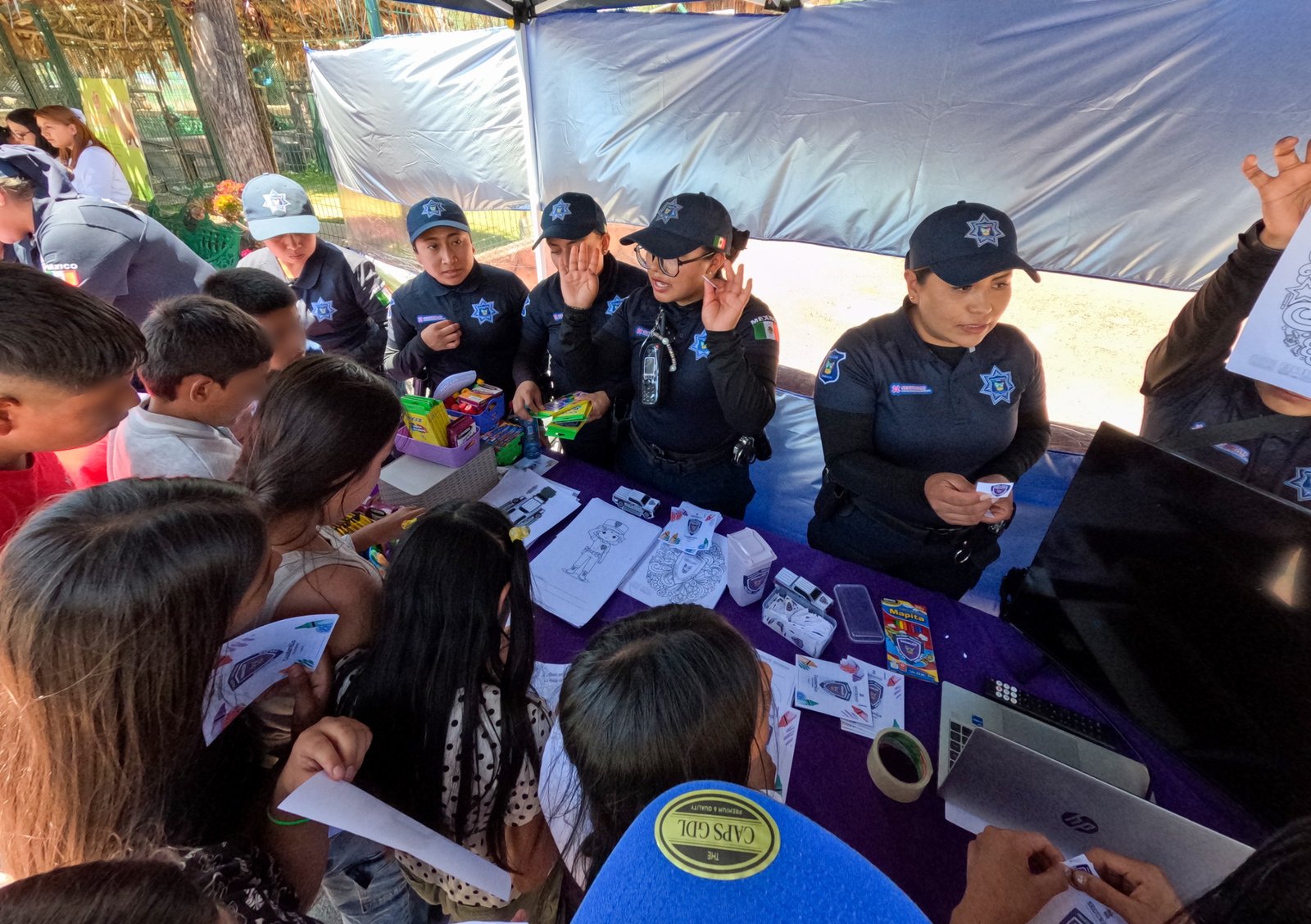 SSPH acerca Ciudad Policía a estudiantes de Tlanchinol  