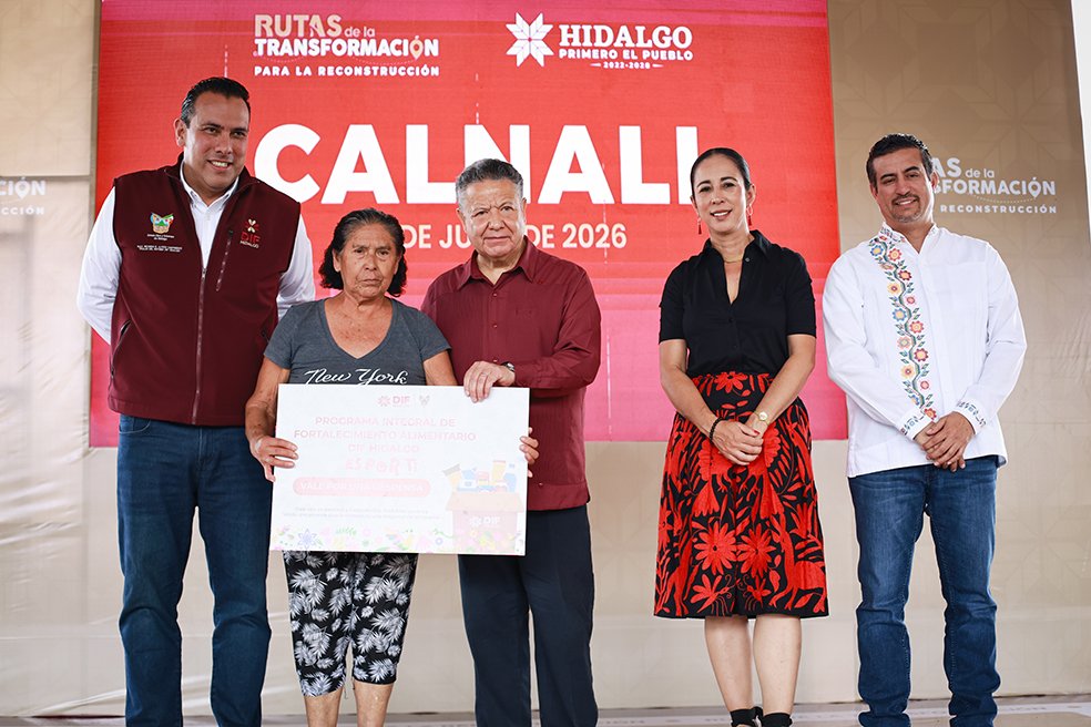 Julio Menchaca refuerza infraestructura de Calnali con más de 123 millones de pesos 