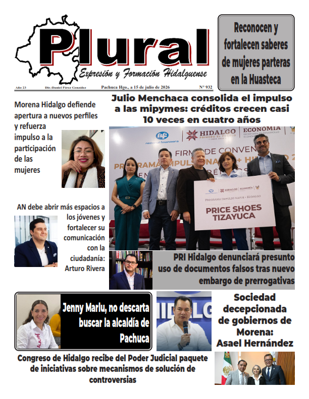 Portada de PLURAL EDICIÓN 932- 15 JUL 2026