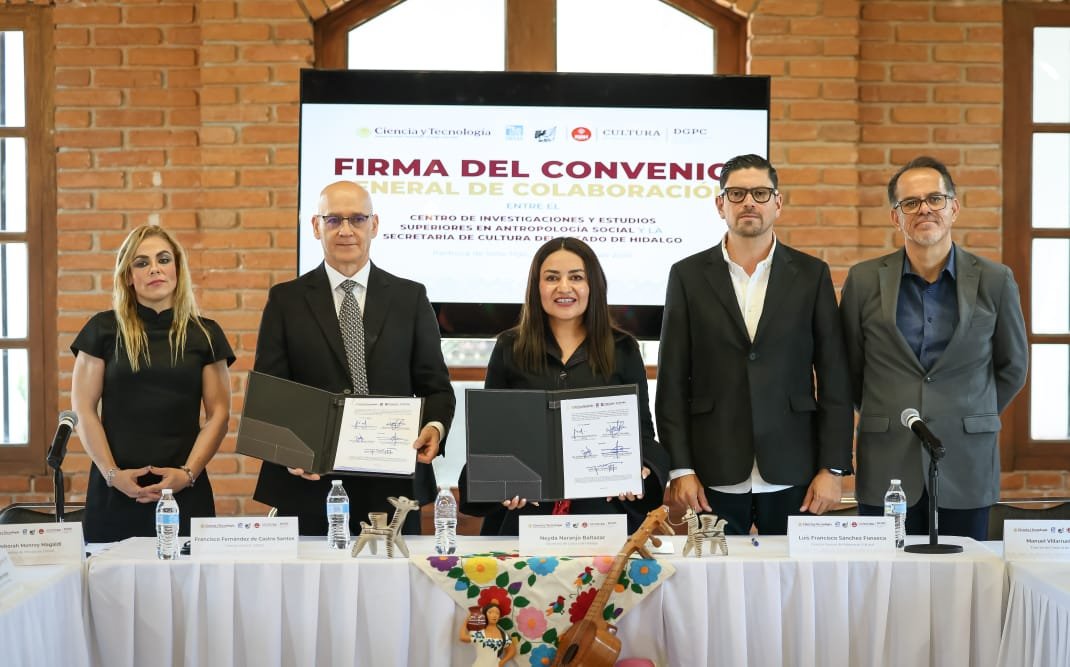 Secretaría de Cultura y CIESAS firman convenio para mapear las expresiones rituales de Hidalgo