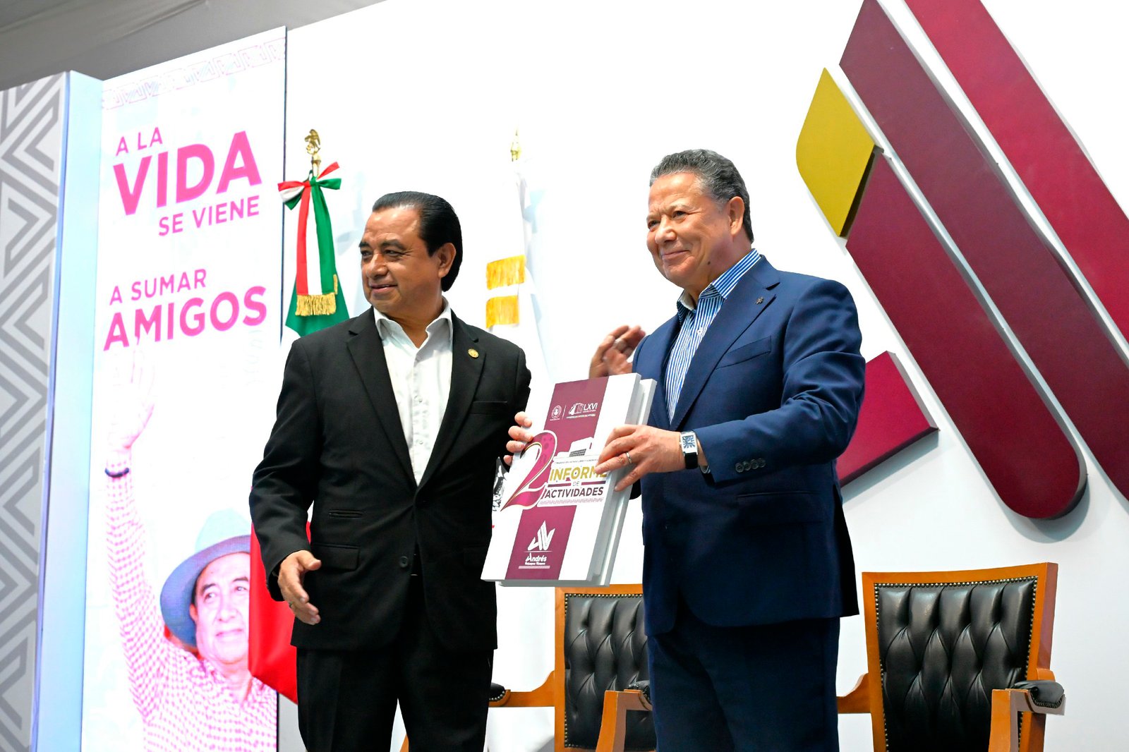“La política se mide en la confianza de la gente”: Andrés Velázquez Vázquez presenta su Segundo Informe de Actividades