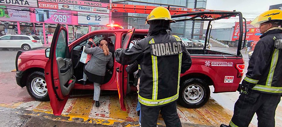 SSPH mantiene recorridos de apoyo ante lluvias en Pachuca