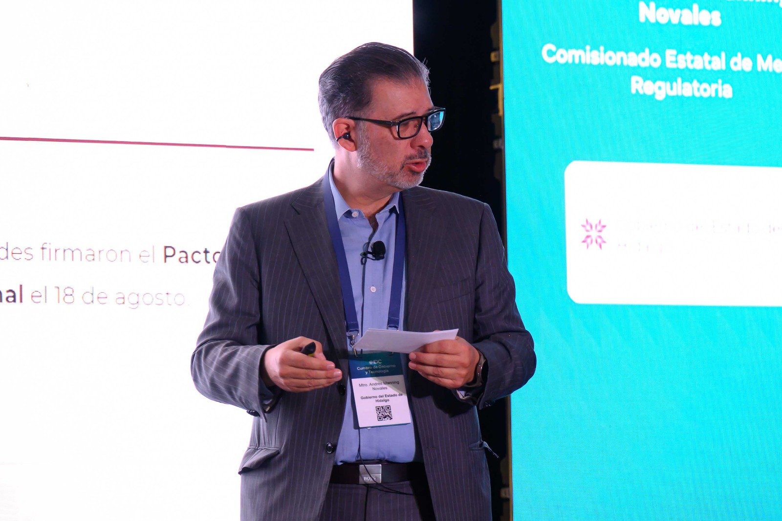 Hidalgo participó en la 20.ª Cumbre de Gobierno y Tecnología