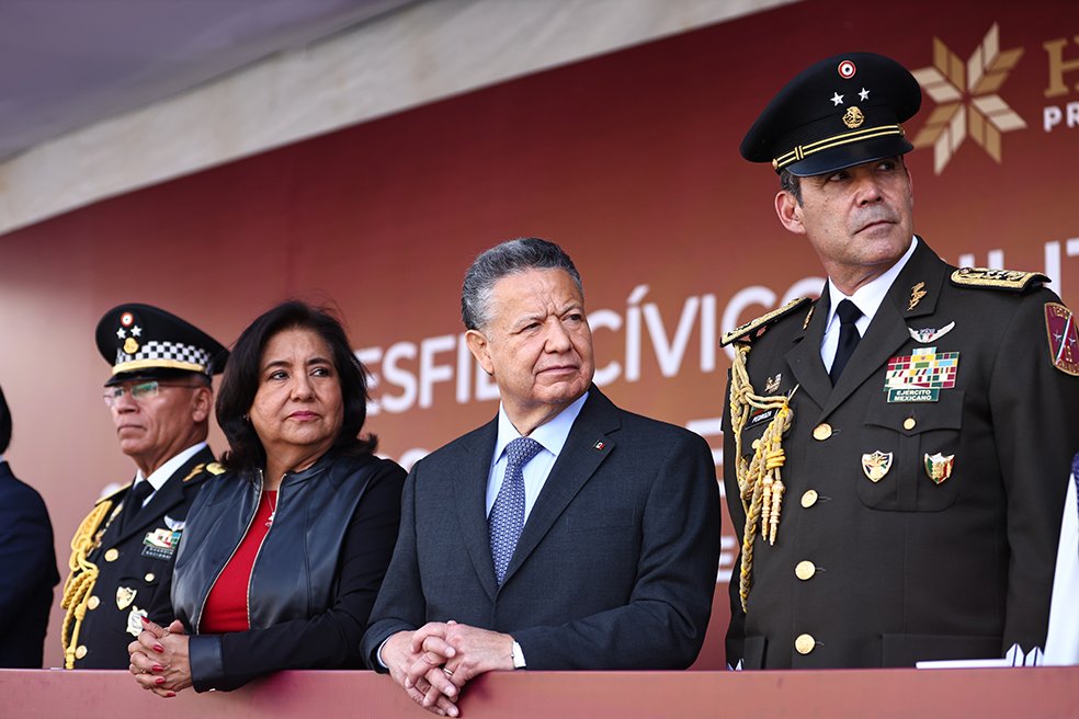 Hidalgo concluye festejos patrios con desfile cívico-militar