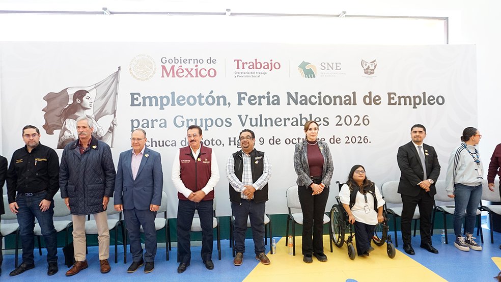 Empleotón 2026 impulsa inclusión laboral en Hidalgo