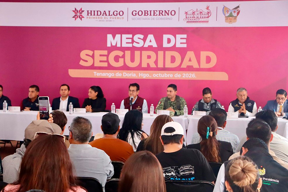Diálogo abierto y atención directa con la ciudadanía en la Mesa de Seguridad de Tenango de Doria