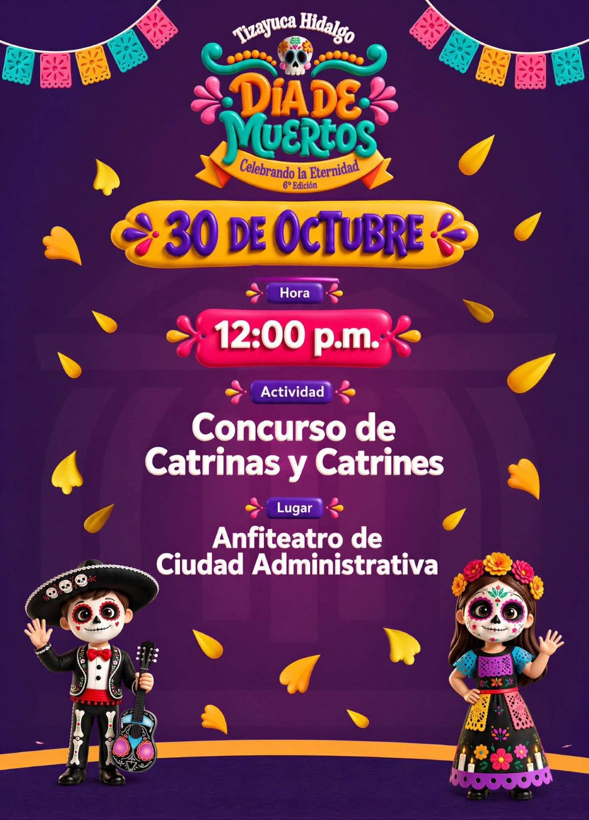 Lista la sexta edición de Día de Muertos en Tizayuca "Celebrando la Eternidad 2026"